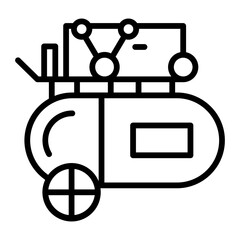 Compressor line icon