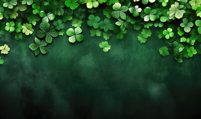 Saint Patrick Day Background with Copy Space