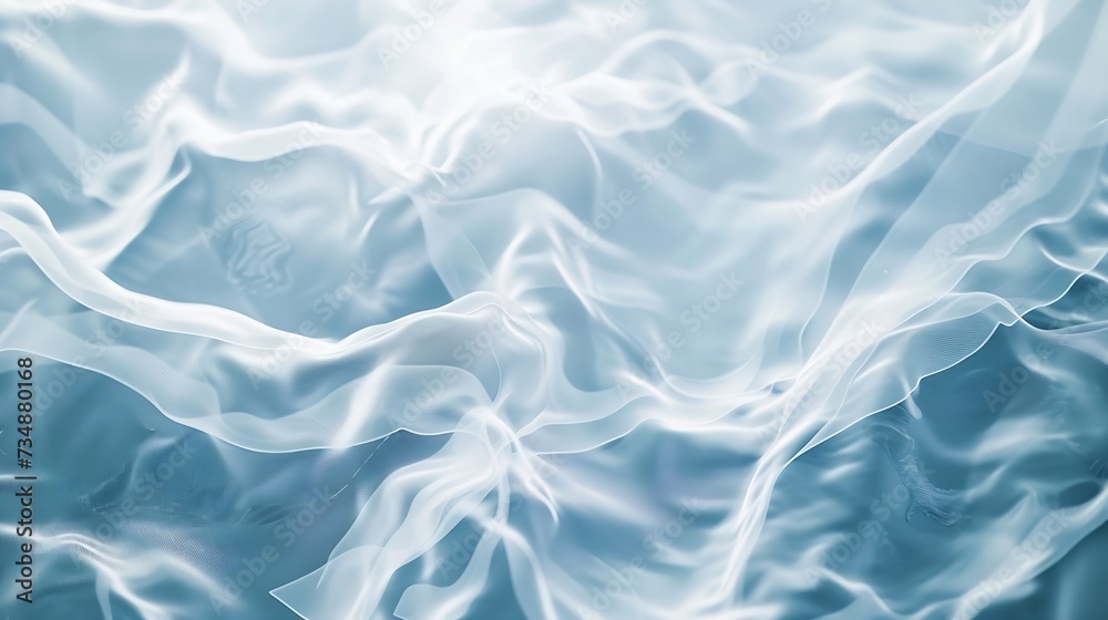 Aufkleber white wave abstract or rippled water texture background : generative ai