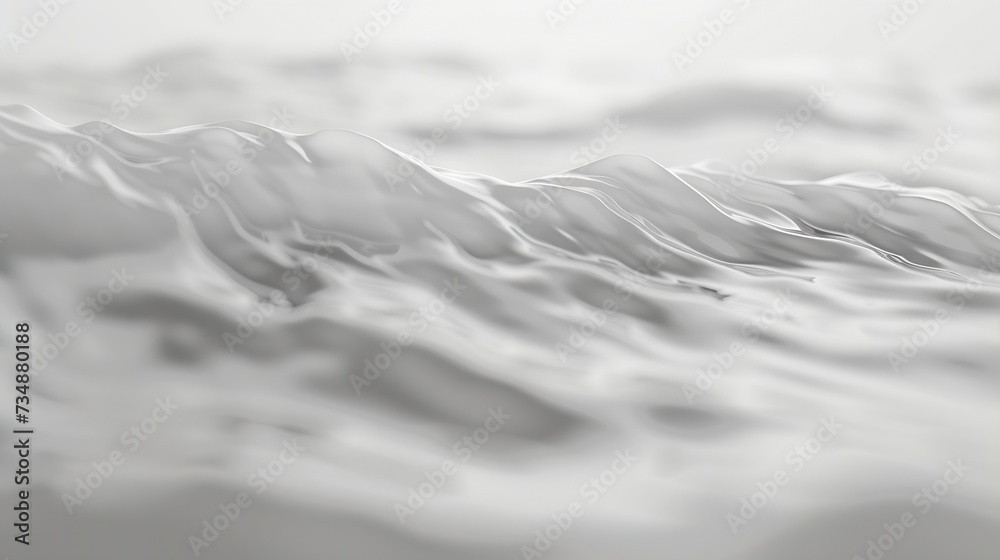 Aufkleber white wave abstract or rippled water texture background : generative ai