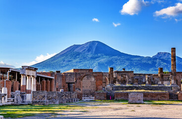 Ruins of Pompeii, Campania, Italy, Europe.