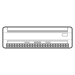 air conditioner line vector illustration