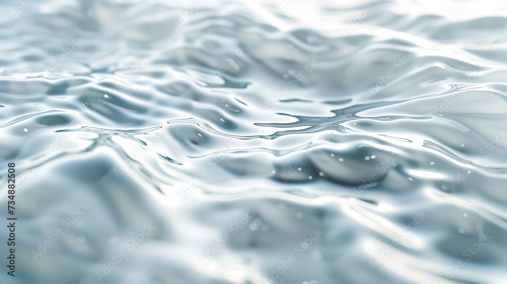 Poster white wave abstract or rippled water texture background : Generative AI