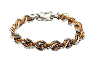 Cable Weave Bracelet on Transparent Background, PNG