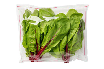 Exquisite Sorrel in a Bag Isolated On Transparent Background
