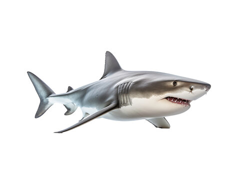 a shark with a white background