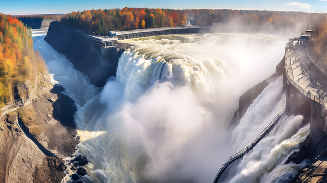falls country, falls in winter,,
Waterfall landscape HD 8K wallpaper Stock Photographic Image