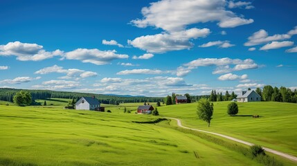 Naklejka premium rural maine farm