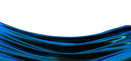 Wave of TranWave of Tranquility: Abstract 3D Blue Wave Illustration for Serene Designsquility:...