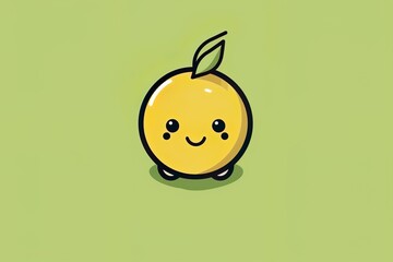 cute olives character illustration on isolated background