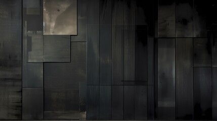 Abstract Dark Metallic Textured Panels with Artistic Modern Design
