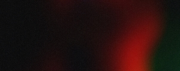 Grainy gradient background red green abstract glowing color wave black dark backdrop noise texture banner poster header design