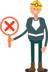 Miner Character Showing Wrong Mark
