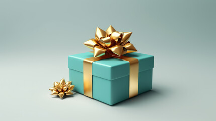 Obraz premium Gift box. Pastel colors front view