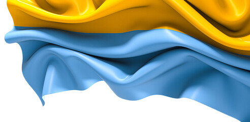 Virtual Pride: 3D Ukraine Flag Celebrates National Spirit