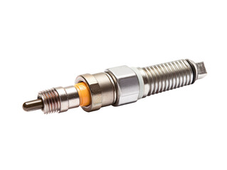 a spark plug with a yellow center