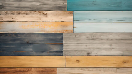 Abstract vintage beach wood background, shapes, colors, and textures, a captivating and artistic composition Ai Generative