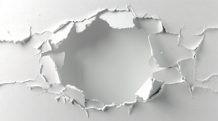 Hole in the white wall