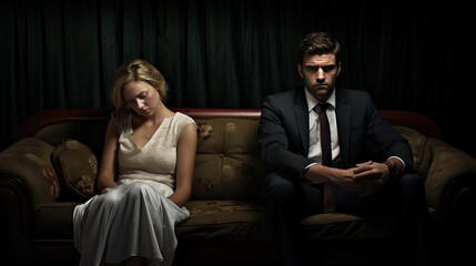 Fototapeta premium stress divorce worry