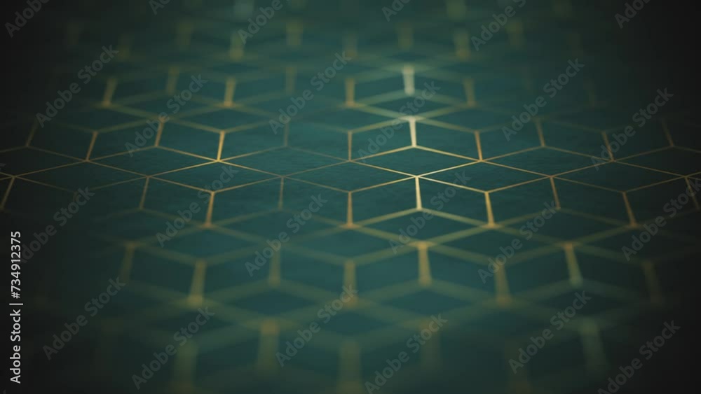 Poster art deco background animation/ animation of an abstract art deco design background with decorative g