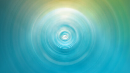 Water surface ripples, water drops, circles, spirals, waves, vortex, blue sea background image...