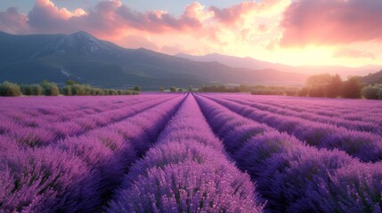 Fields of Lavender in Provence: Endless fields of lavender in Provence, France, with the distinctive fragrance wafting through the air