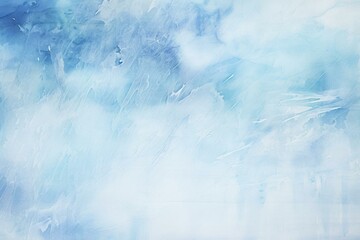 Abstract winter watercolor painting with ombre texture, leaks, splashes, ice, frost, and water. Generative AI
