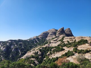 Fototapeta na wymiar Montserrat view from top landscape
