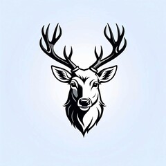 Fototapeta premium Vector Deer head logo design