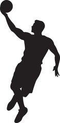 handball player silhouette vector