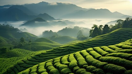 pu tea farm china