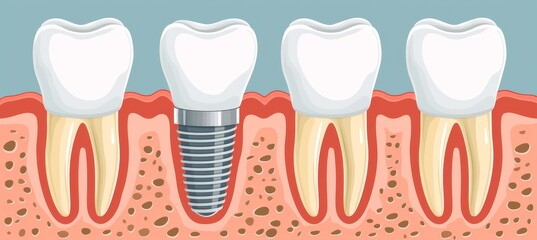 Visually appealing chart comparing tooth implants with alternative dental solutions