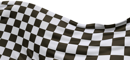 Fototapeta premium finish flag 3d background muster - PNG