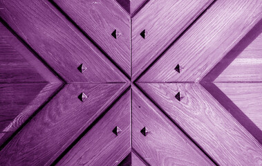 Violet wooden door pattern element.