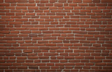 Surface of red brick wall as a background or wallpaper