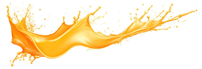 Fresh orange juice splash, cut out