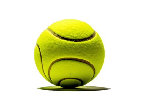 a close up of a tennis ball