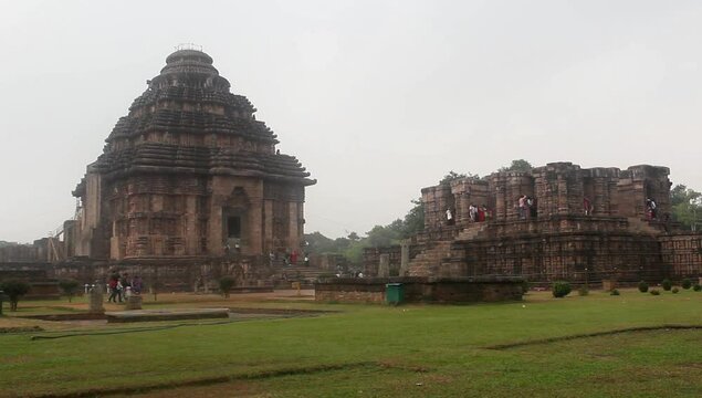 Konark Temple During Raining day.Odisha, India. UNESCO world heritage site.