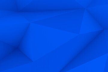 Dynamic blue geometric background displaying a polygonal diamond pattern with a 3D effect, giving a futuristic and abstract sense of depth with realistic shadows