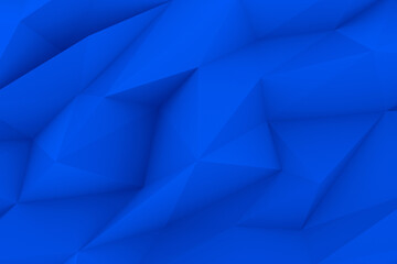 Abstract blue diamond facets on geometric low poly 3d background - obrazy, fototapety, plakaty