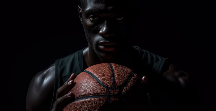 a image of a basketball player holding a ball