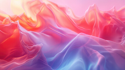 Obraz premium Abstract waves, colorful liquid, splash. Flowing artistic patterns in pink and blue tones. Modern aesthetic background design