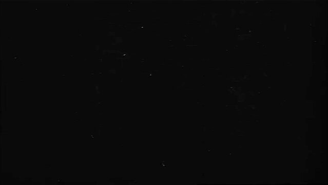 Old Film Effect, Add a vintage look to your videos with this old film effect. Features grain, scratches, and light leaks. Black background.