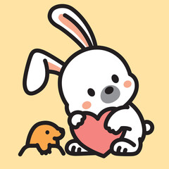 可愛いウサギの子