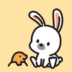 可愛いウサギの子