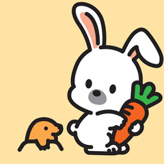 可愛いウサギの子