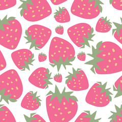 vectoriel fraises dessinées à la main, motif répéte parfait pour papier d'emballage, invitations, thé de cuisine, assiettes en papier, serviettes de table, papeterie, papier peint, projets, tissu, vêt