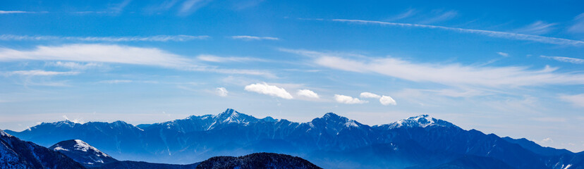 八ヶ岳から南アルプス