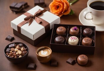 Decadent Delights: Chocolates and Blooms
