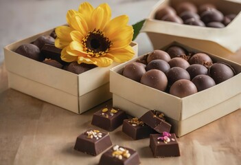 Decadent Delights: Chocolates and Blooms